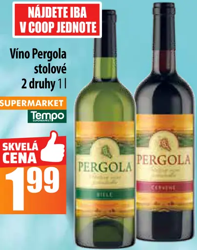 Vino Pergola stolové