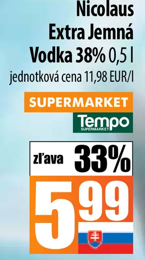 Nicolaus Extra Jemná Vodka