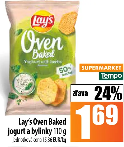 Lay's Oven Baked jogurt a bylinky