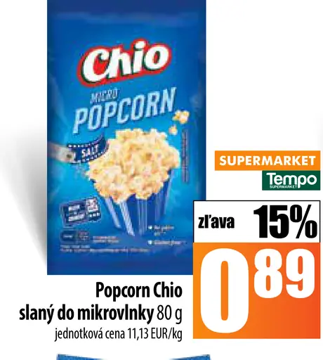 Chio Popcorn slaný do mikrovlnky