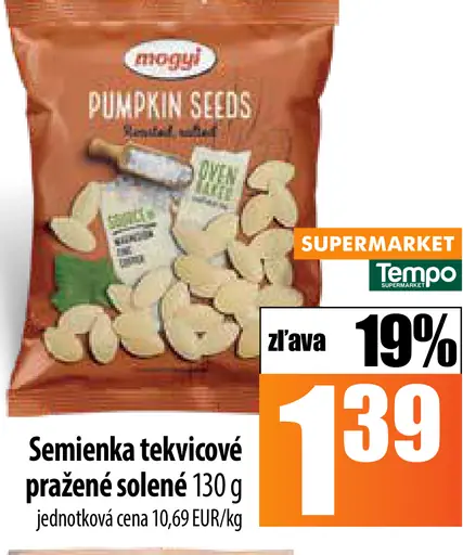 Mogyi Semienka tekvicové pražené solené