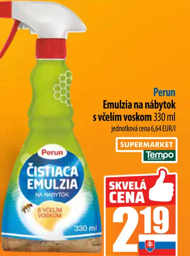 Perun Emulzia na nábytok s včelím voskom