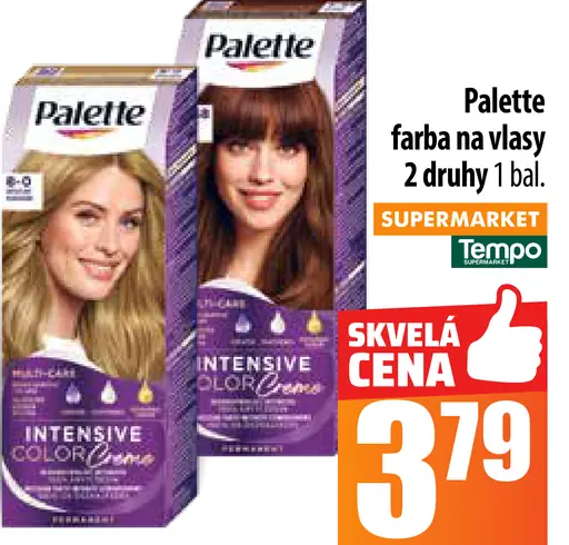 Palette Farba na vlasy
