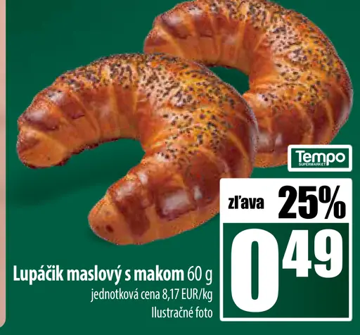 Lupačík maslový s makom