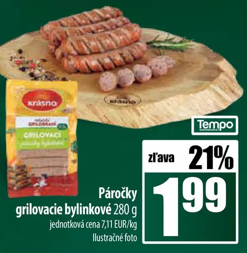 Krasno Páročky grilovacíe bylinkové