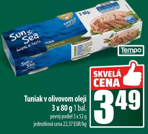 Tuniak v olivovom oleji