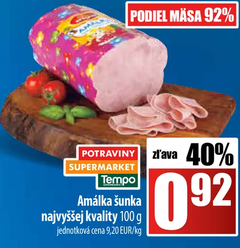 Amálka bravčová šunka