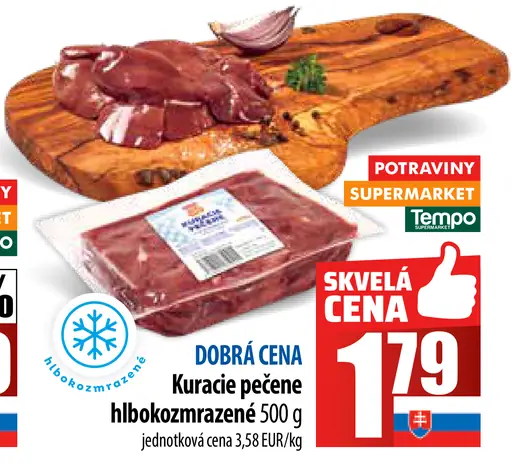 Kuracie pečene hlboko zmrazené