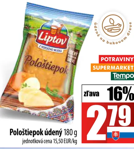 Liptov Pološtiepok údený