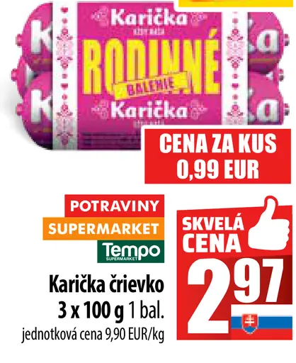 Karička krém