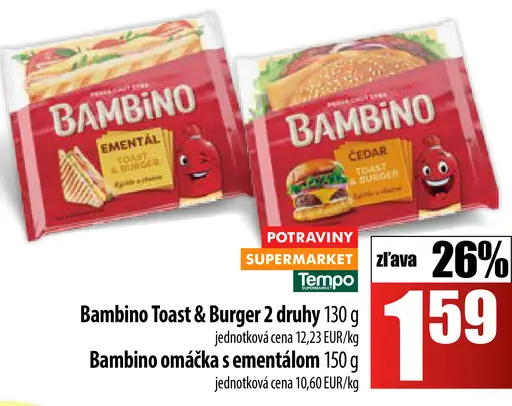 Bambino Toast & Burger 2 druhy