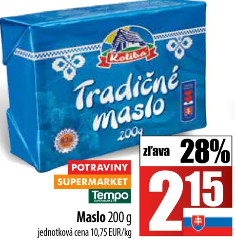 Karička Tradičné maslo
