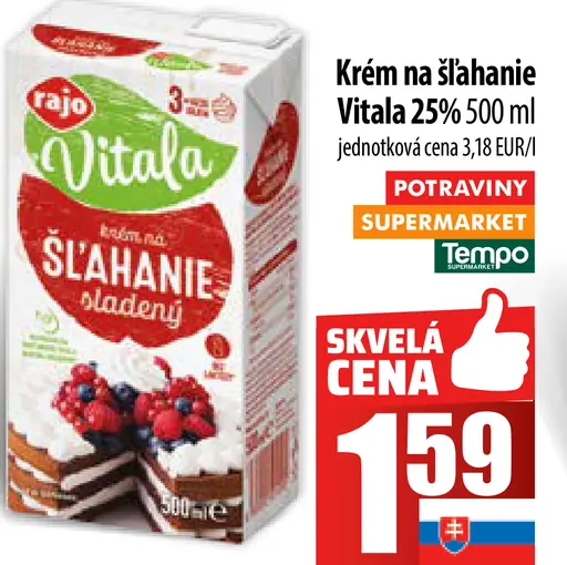 Rajo Vitala Krém na šľahanie