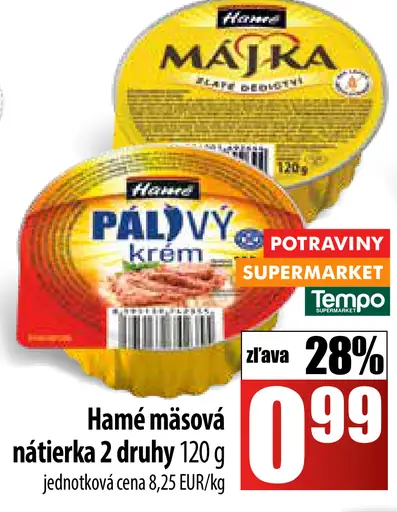 Hamé mäsová nátierka