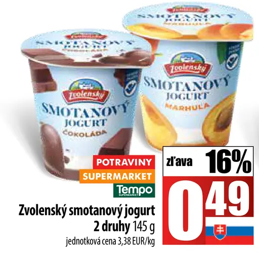 Zvolenský smotanový jogurt