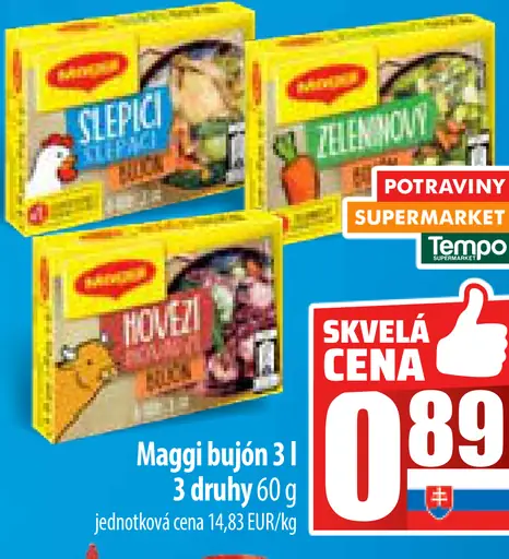 Maggi bujón 3 druhy