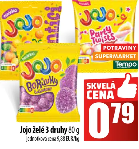 Jojo želé 3 druhy
