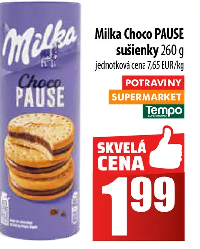 Milka Choco Pause sušienky