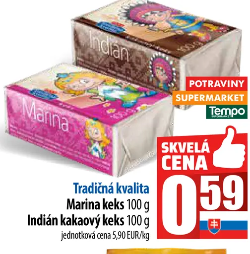 Indián kakaový keks
