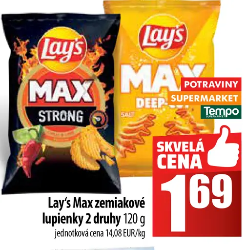 Lay's Max zemiakové lupienky