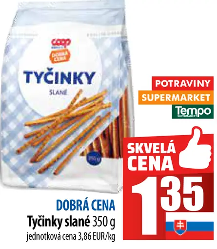 Dobrá cena Tyčinky slané