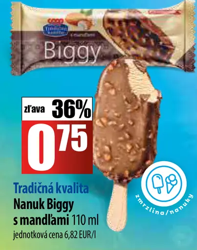 Biggy nanuk s mandľami