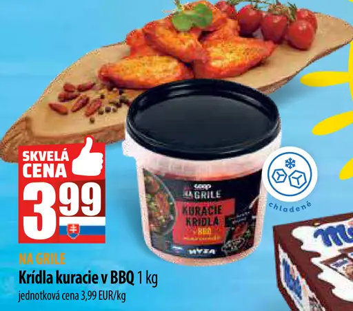 Křídla kuracie v BBQ omáčke