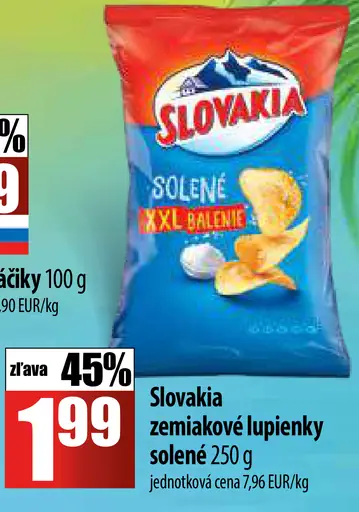 Slovakia zemiakové lupienky solené