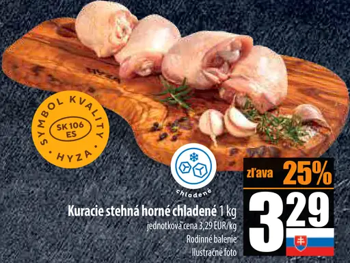 Kuracie stehná chladené horné
