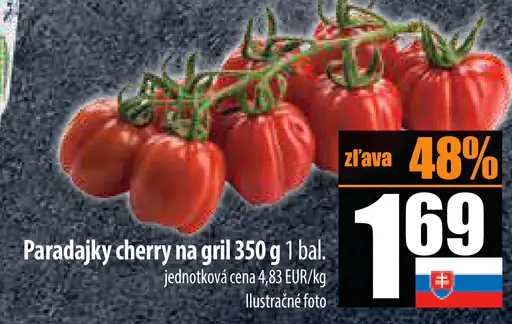 Gril Paradajky cherry na gril