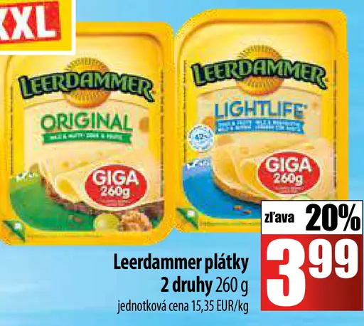 Leerdammer plátky