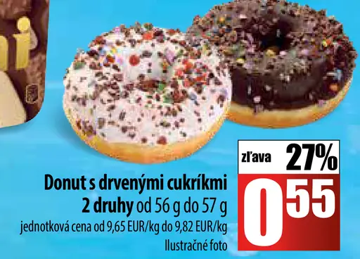 Donuts s drevenými cukríkmi