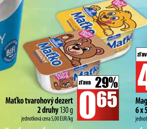 Matko tvarohový dezert