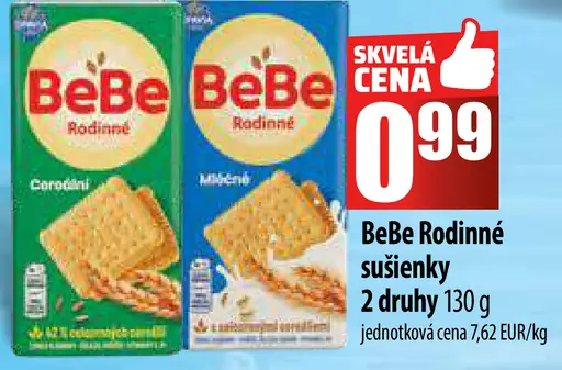 Opavia BeBe Rodinné jemné sušienky