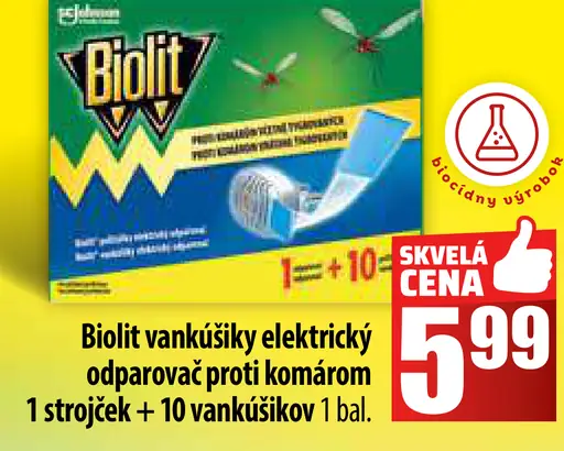 Biolit vanúšikový elektrický odparovač proti komárom
