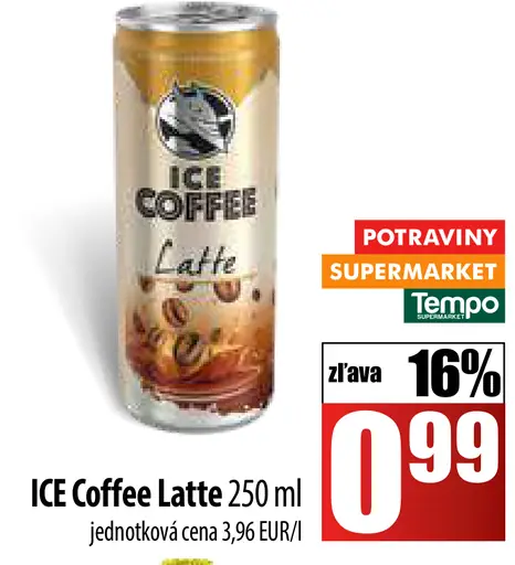 ICE Coffee Latte plechovka