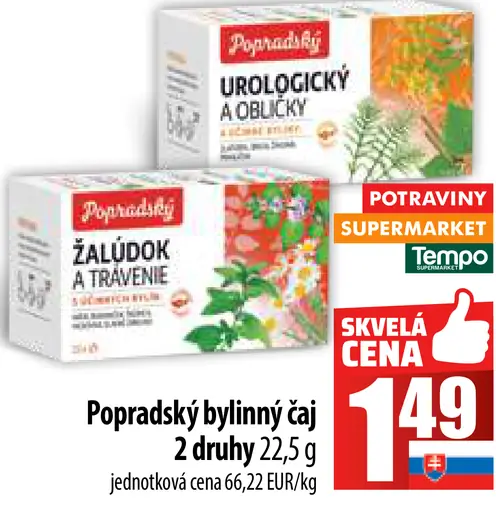 Popradský Bylinný čaj šípky