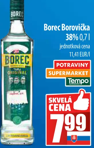 Borec borovička 38 %