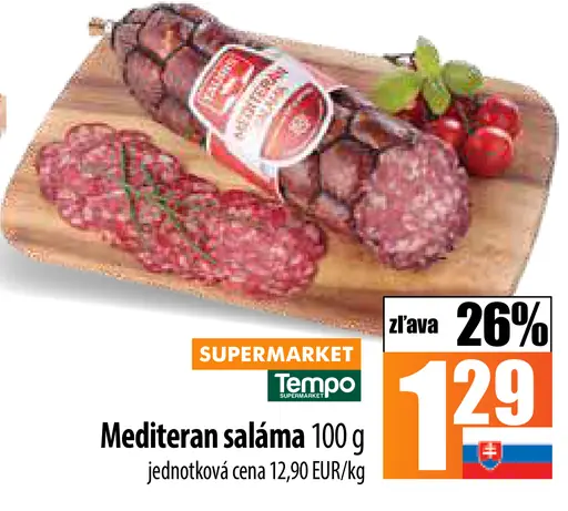 Tradičná kvalita Mediteran saláma