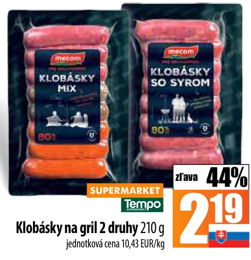 Mascom Klobásky na gril