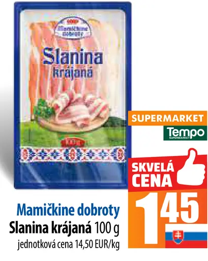 Mamičkine dobroty Slanina krájaná