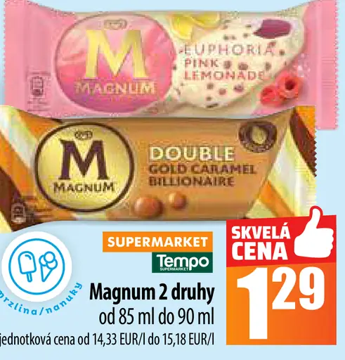 Limitovaná edícia Magnum 2 druhy