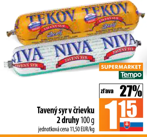 Tavený syr v črievku