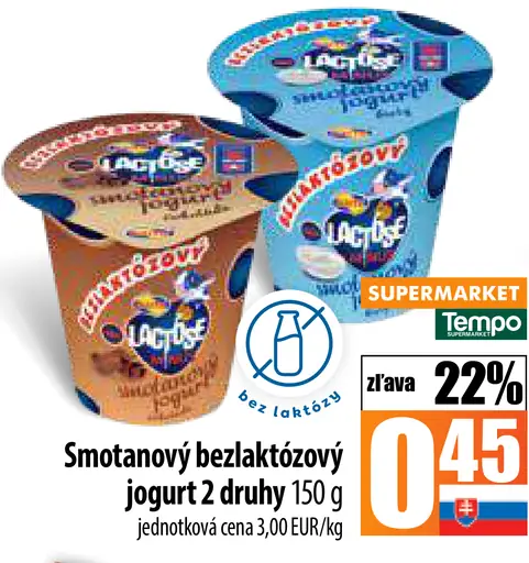Lactose Free Smotanový jogurt