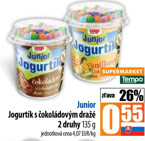 Lupo Coco Junior Jogurtík s čokoládovým dražé