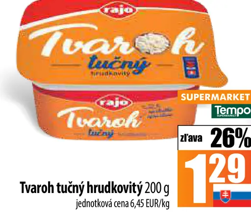 Rajo Tvaroh tučný hrudkovitý