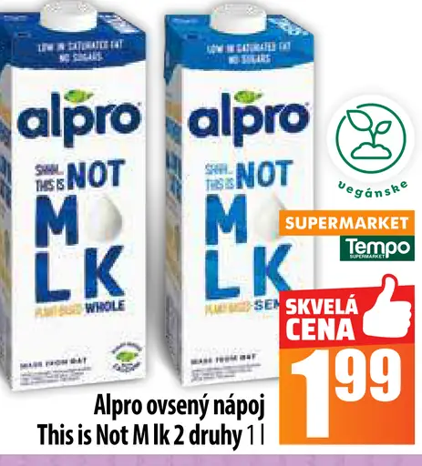 Alpro ovsený nápoj This is Not Mlk