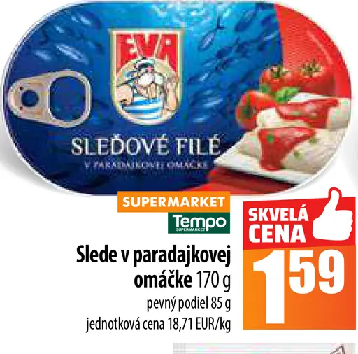 Eva Sardinky v paradajkovej omáčke