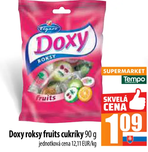Doxy roksy fruits cukríky