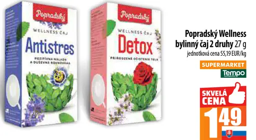 Popradský Wellness bylinný čaj